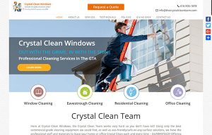Crystal Clean Windows Website | Hyperweb.ca