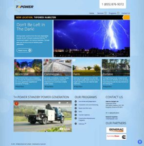 T4Power Generation Website | Hyperweb.ca